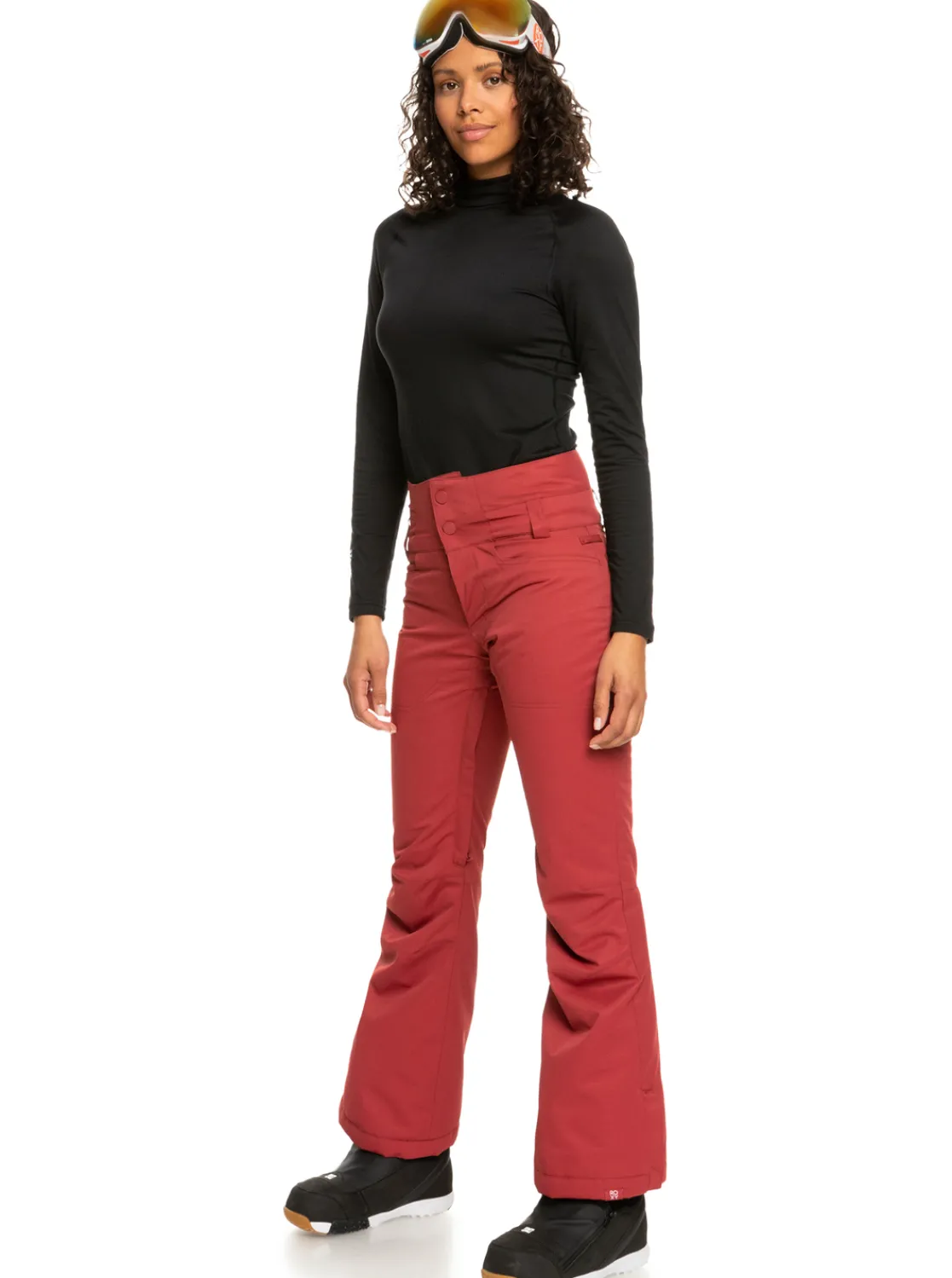 Roxy Snow-Broeken*Diversion 2022 - Geisoleerde Snowbroek Voor Dames Brick Red