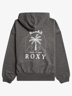 Roxy Sweatshirts & Hoodies*Dont Go Yet - Hoodie Met Rits Voor Meisjes 10-16 Pirate Black
