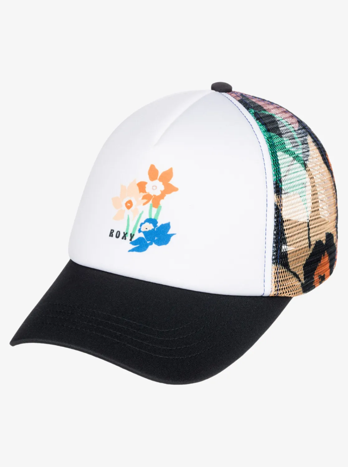 Roxy Hoeden & Petten*Donut Spain - Trucker Cap Voor Dames Anthracite Flower Jammin