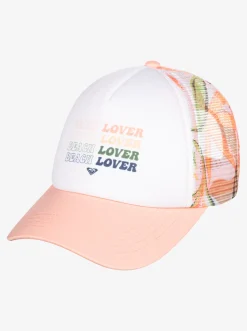 Roxy Hoeden & Petten*Donut Spain - Trucker Cap Voor Dames Bright White Subtly Salty Mult