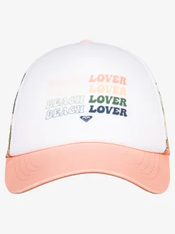 Roxy Hoeden & Petten*Donut Spain - Trucker Cap Voor Dames Bright White Subtly Salty Mult