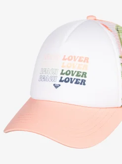 Roxy Hoeden & Petten*Donut Spain - Trucker Cap Voor Dames Bright White Subtly Salty Mult