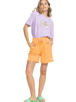 Roxy T-Shirts & Tops*Dream Scene - T-Shirt For Women Purple Rose