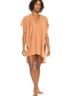 Roxy Jurken*Drinking Papaya - Bedekkende Poncho Voor Dames Cork