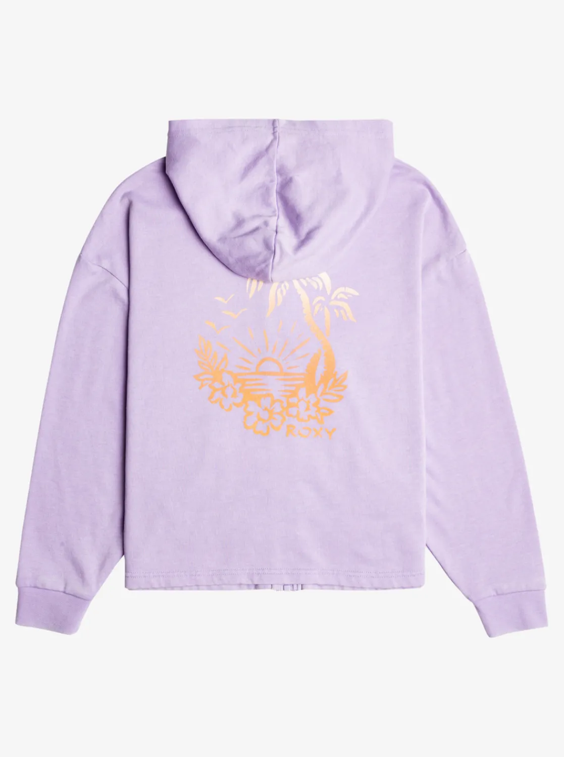 Roxy Sweatshirts & Hoodies*Early In The Morning - Oversized Hoody Met Rits Voor Meisjes 4-16 Purple Rose