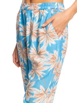 Roxy Badkleding*Easy Peasy - Strandbroek Voor Dames Azure Blue Palm Island