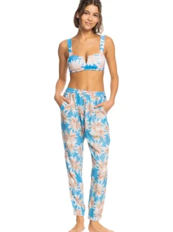 Roxy Badkleding*Easy Peasy - Strandbroek Voor Dames Azure Blue Palm Island