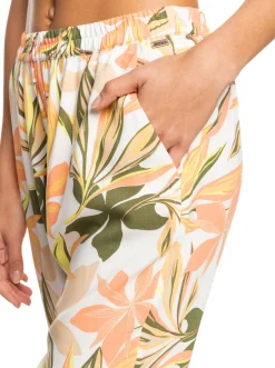 Roxy Badkleding*Easy Peasy - Strandbroek Voor Dames Bright White Subtly Salty Mult