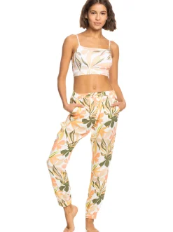 Roxy Badkleding*Easy Peasy - Strandbroek Voor Dames Bright White Subtly Salty Mult