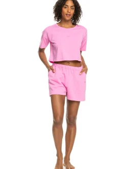 Roxy T-Shirts & Tops*Essential - Sport T-Shirt Voor Dames Cyclamen