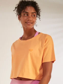 Roxy T-Shirts & Tops*Essential - Sport T-Shirt Voor Dames Mock Orange