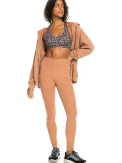 Roxy Jasjes & Jassen*Essential Energy - Hoodie Met Rits Voor Dames Mocha Mousse
