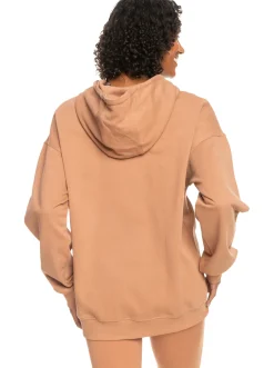 Roxy Jasjes & Jassen*Essential Energy - Hoodie Met Rits Voor Dames Mocha Mousse