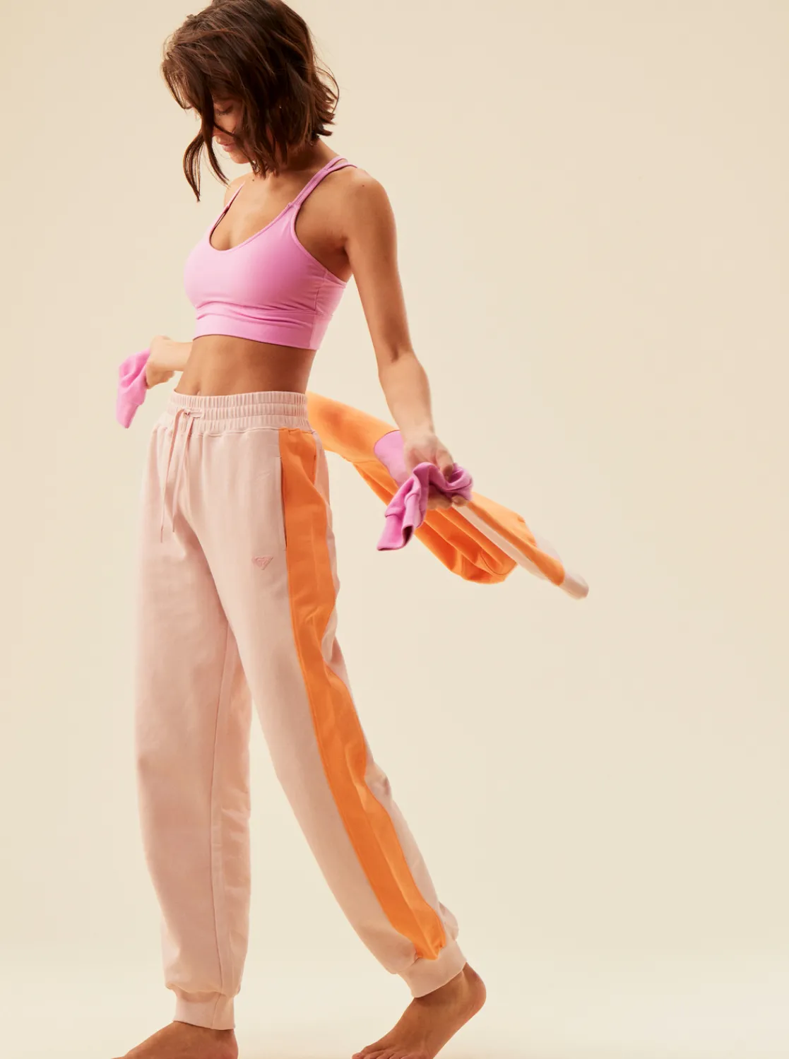 Roxy Broeken & Jeans*Essential Energy - Joggingbroek Voor Dames Peach Whip