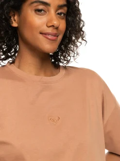 Roxy T-Shirts & Tops*Essential Energy - Sport T-Shirt Voor Dames Mocha Mousse