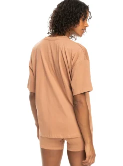Roxy T-Shirts & Tops*Essential Energy - Sport T-Shirt Voor Dames Mocha Mousse