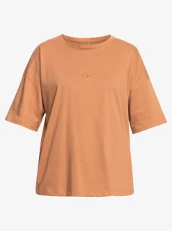 Roxy T-Shirts & Tops*Essential Energy - Sport T-Shirt Voor Dames Mocha Mousse