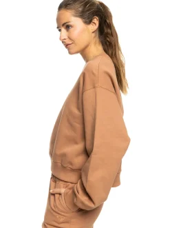 Roxy Sweatshirts & Hoodies*Essential Energy - Sweater Voor Dames Mocha Mousse