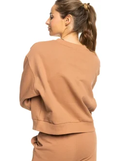 Roxy Sweatshirts & Hoodies*Essential Energy - Sweater Voor Dames Mocha Mousse