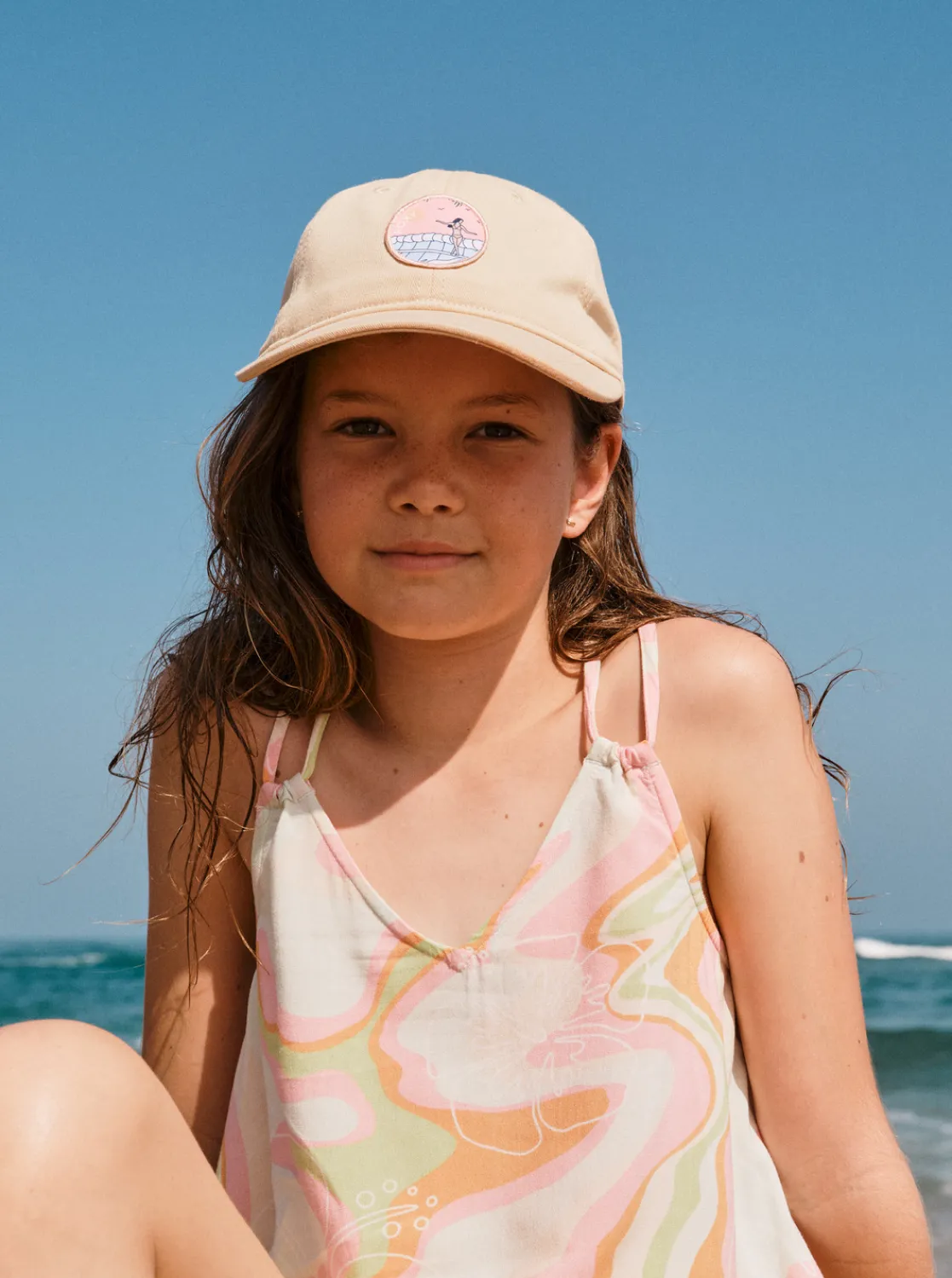 Roxy Accessoires*Fiji Flower - Baseball Cap Voor Meisjes Beige
