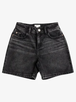 Roxy Rokken & Shorts*Find Your Way Back - Denim Bermuda Voor Meisjes 10-16 Anthracite