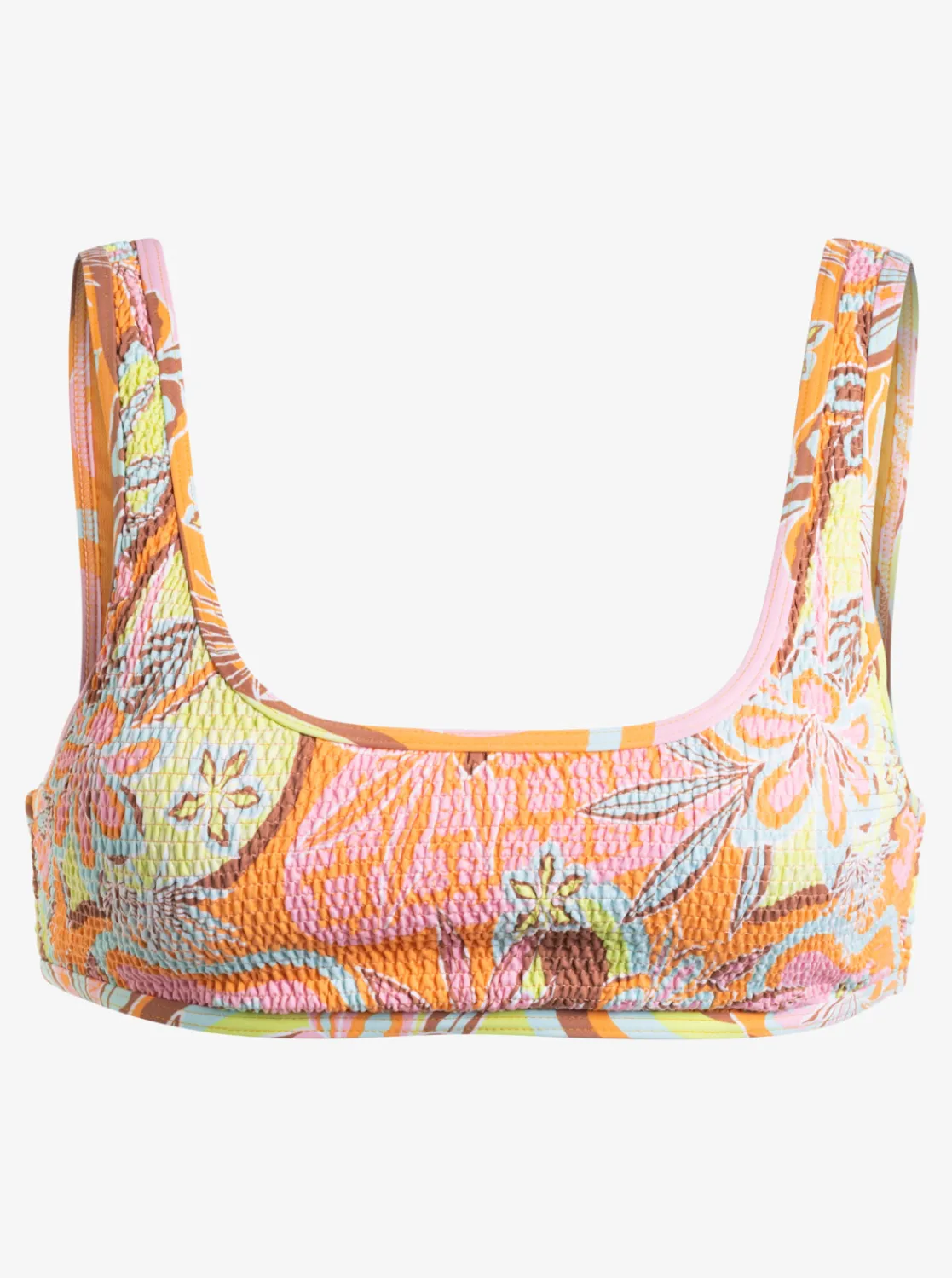 Roxy Bikini Tops*Floraldelic - Bralette Bikini Top For Women Mock Orange Roxy Delic