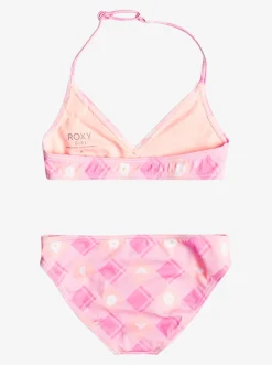 Roxy Swim*Flower Plaid - Triangel Bikiniset Voor Meisjes 2-7 Cyclamen Playful Plaid