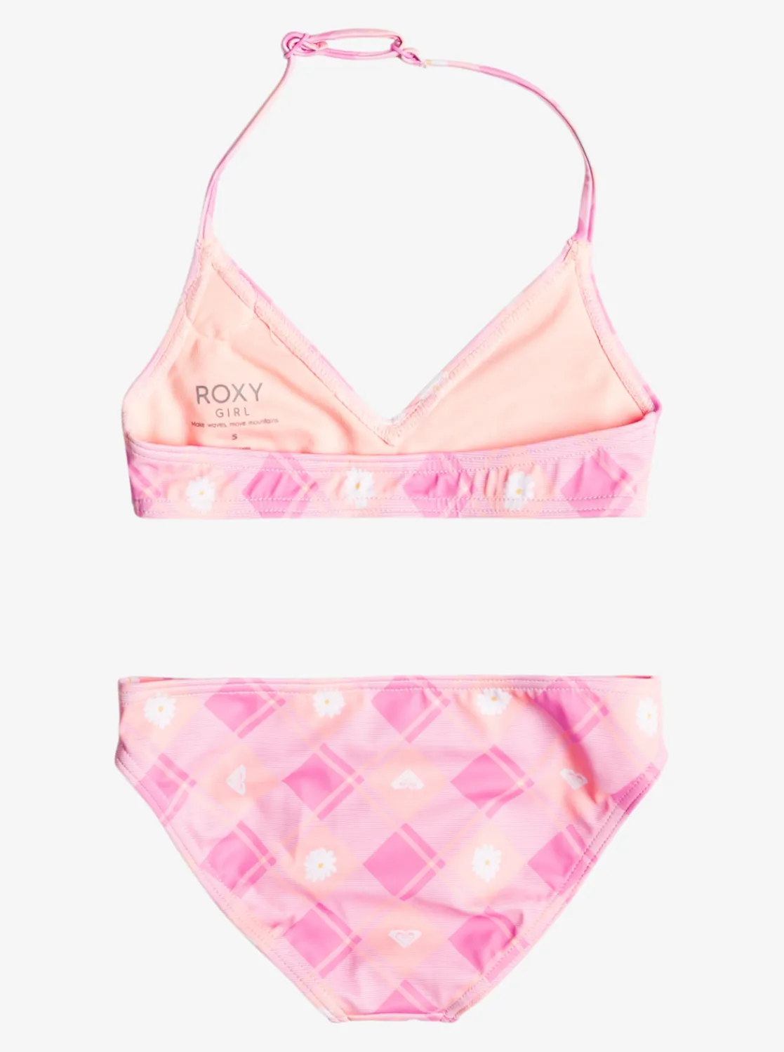 Roxy Swim*Flower Plaid - Triangel Bikiniset Voor Meisjes 2-7 Cyclamen Playful Plaid