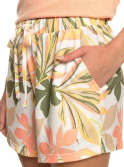 Roxy Shorts*Fool For Love - Aangename Lounge Short Voor Dames Snow White Subtly Salty Multic