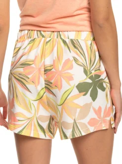Roxy Shorts*Fool For Love - Aangename Lounge Short Voor Dames Snow White Subtly Salty Multic