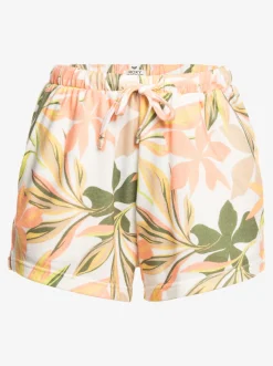 Roxy Shorts*Fool For Love - Aangename Lounge Short Voor Dames Snow White Subtly Salty Multic