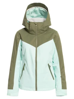 Roxy Snow-Jassen*Free Jet Block 2022 - Technisch Snowjack Voor Dames Fair Aqua