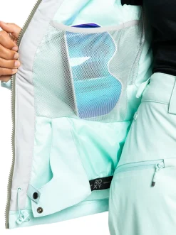 Roxy Snow-Jassen*Free Jet Block 2022 - Technisch Snowjack Voor Dames Fair Aqua