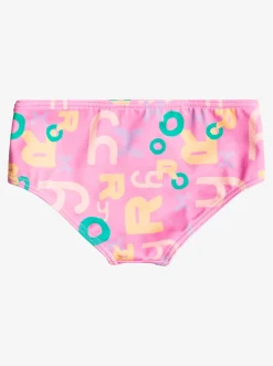 Roxy Swim*Funny Bambino - Bikinibroekje Voor Meisjes 2-7 Cyclamen Lettrage