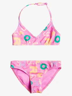 Roxy Swim*Funny Bambino - Triangel Bikiniset Voor Meisjes 2-7 Cyclamen Lettrage