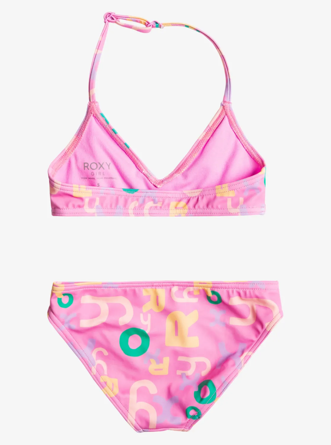 Roxy Swim*Funny Bambino - Triangel Bikiniset Voor Meisjes 2-7 Cyclamen Lettrage