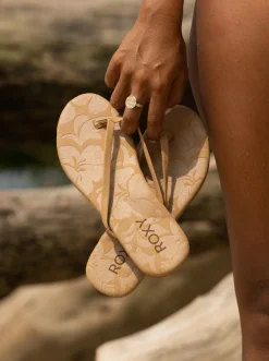 Roxy Sandalen*Gabbie - Teenslippers Voor Dames Tan