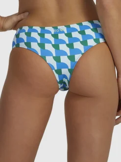 Roxy Bikini Bottoms*Geo Vibe - Hipster Bikinibroekje Voor Dames Geo Vibe Almost Blue