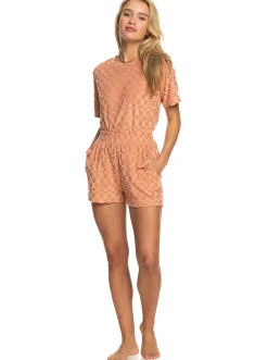 Roxy Shorts*Getaway Time - Short Van Badstof Voor Dames Cork