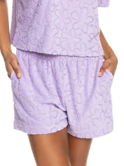 Roxy Shorts*Getaway Time - Short Van Badstof Voor Dames Purple Rose