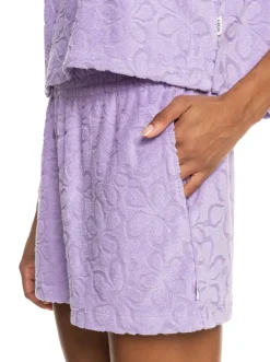 Roxy Shorts*Getaway Time - Short Van Badstof Voor Dames Purple Rose