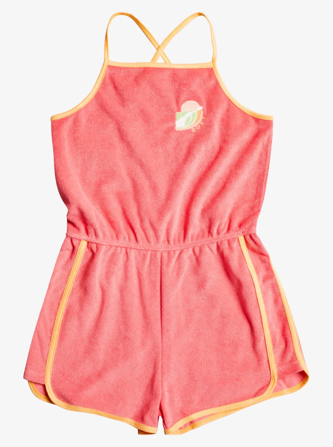 Roxy Jurken*Glitter In The Air - Strappy Playsuit Voor Meisjes 4-16 Sun Kissed Coral