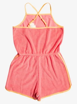 Roxy Jurken*Glitter In The Air - Strappy Playsuit Voor Meisjes 4-16 Sun Kissed Coral