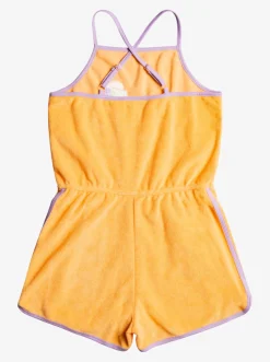 Roxy Jurken*Glitter In The Air - Strappy Playsuit Voor Meisjes 4-16 Mock Orange