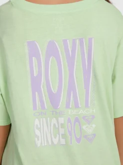 Roxy T-Shirts & Blouses*Gone To California - Oversized T-Shirt Voor Meisjes 10-16 Pistachio Green