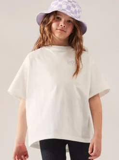 Roxy T-Shirts & Blouses*Gone To California - Oversized T-Shirt Voor Meisjes 10-16 Snow White