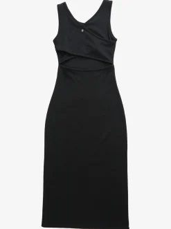 Roxy Jurken*Good Keepsake - Halflange Jurk Met Bandjes Voor Dames Anthracite