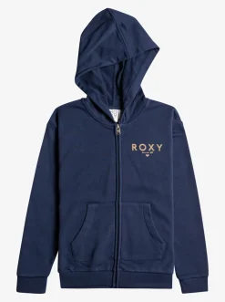 Roxy Sweatshirts & Hoodies*Happiness Forever - Hoodie Met Rits Voor Meisjes 4-16 Mood Indigo