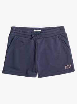 Roxy Jeans & Broeken*Happiness Forever Short Origin - Short Van Joggingstof Voor Meisjes 4-16 Mood Indigo