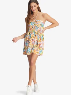 Roxy Jurken*Happy Hour - Mini-Jurk Voor Dames Snow White Pualani Combo